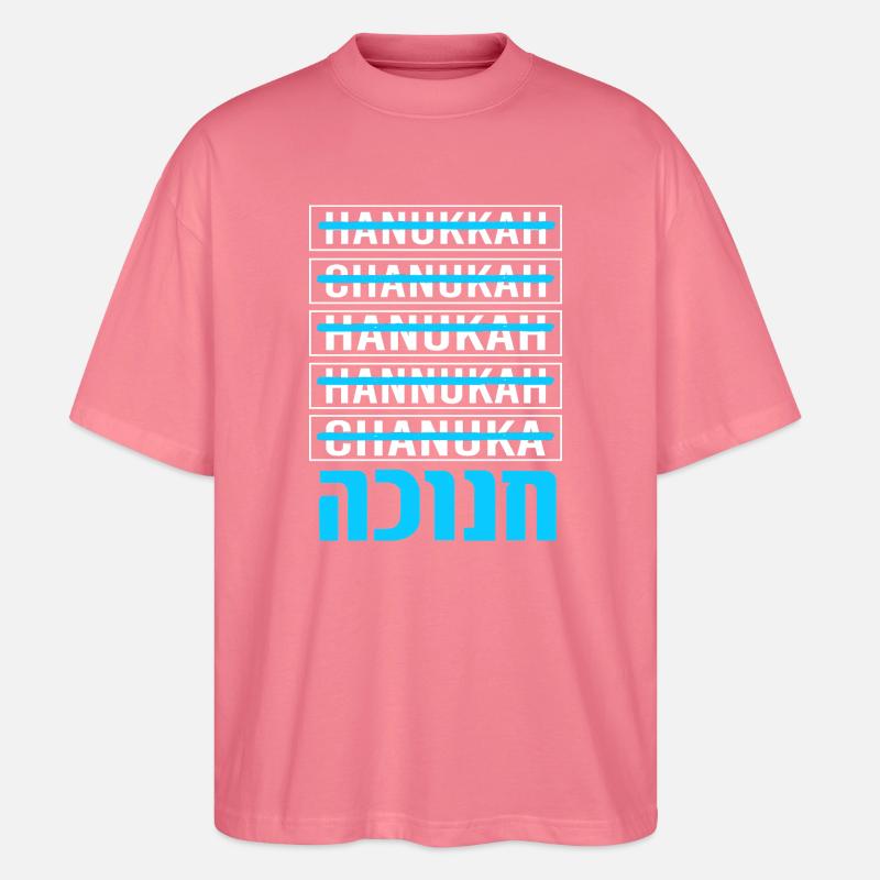 Hanoukka Hanoukka Hanoucca - T-shirt bio Blaster 2.0 coupe oversize Stanley/Stella Unisexe - rose 