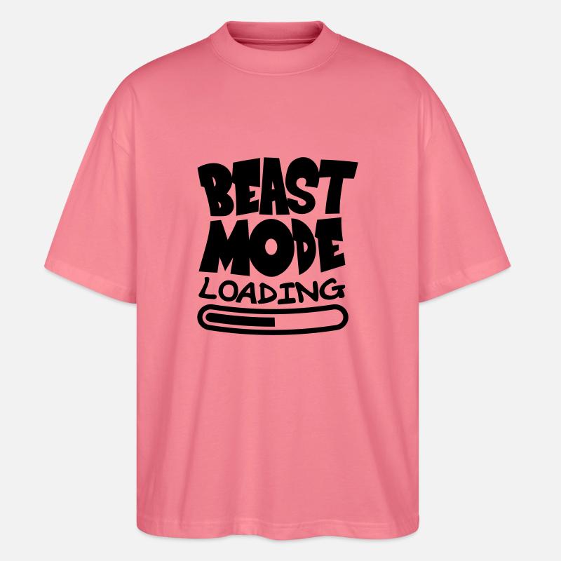 Beast ModeLoading Design - Stanley/Stella Oversized Unisex Organic T-shirt Blaster 2.0 - pink joy 