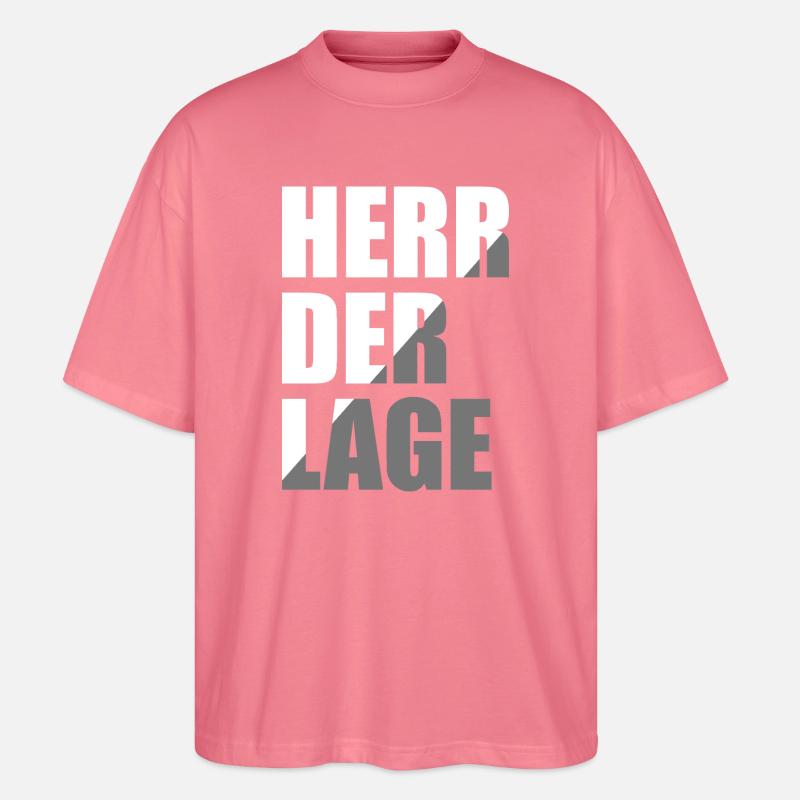Herr der Lage - Stanley/Stella Oversized Unisex Bio T-Shirt Blaster 2.0 - Pink 
