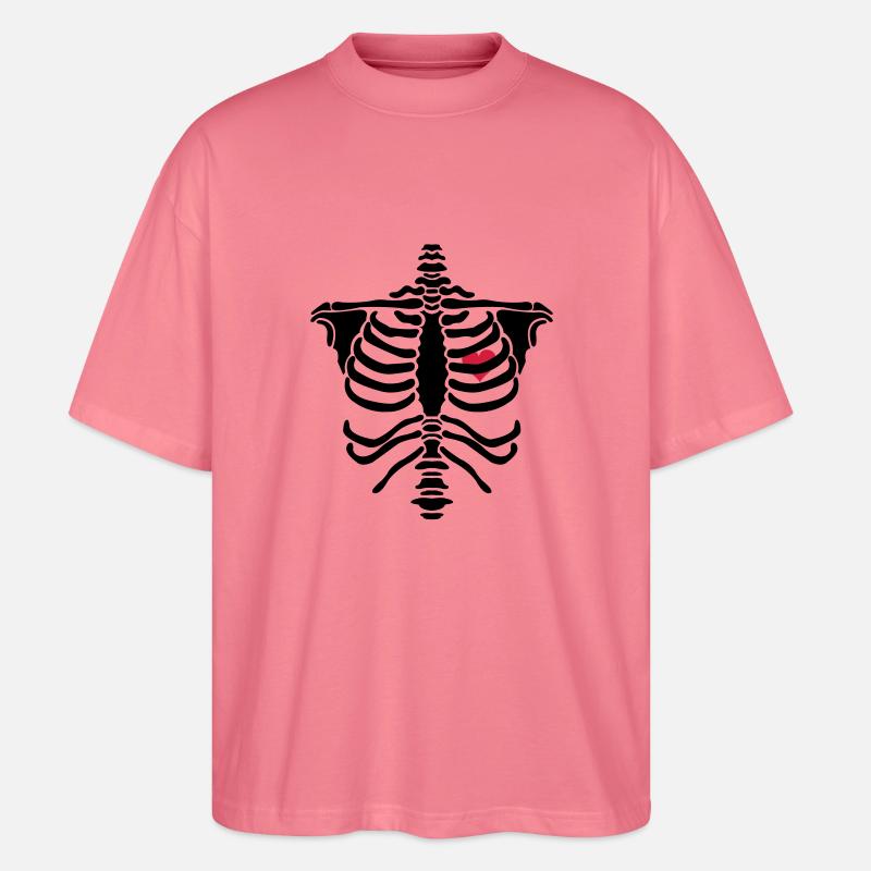 skelett2 - Stanley/Stella Oversized Unisex Bio T-Shirt Blaster 2.0 - Pink 
