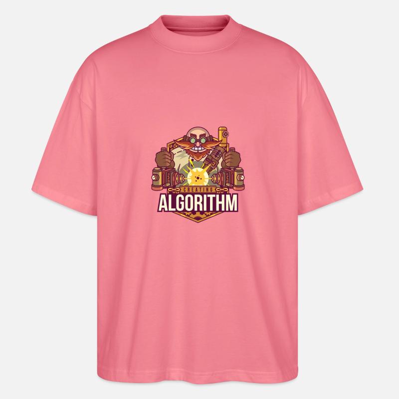 Software-Algorithmus - Stanley/Stella Oversized Unisex Bio T-Shirt Blaster 2.0 - Pink 