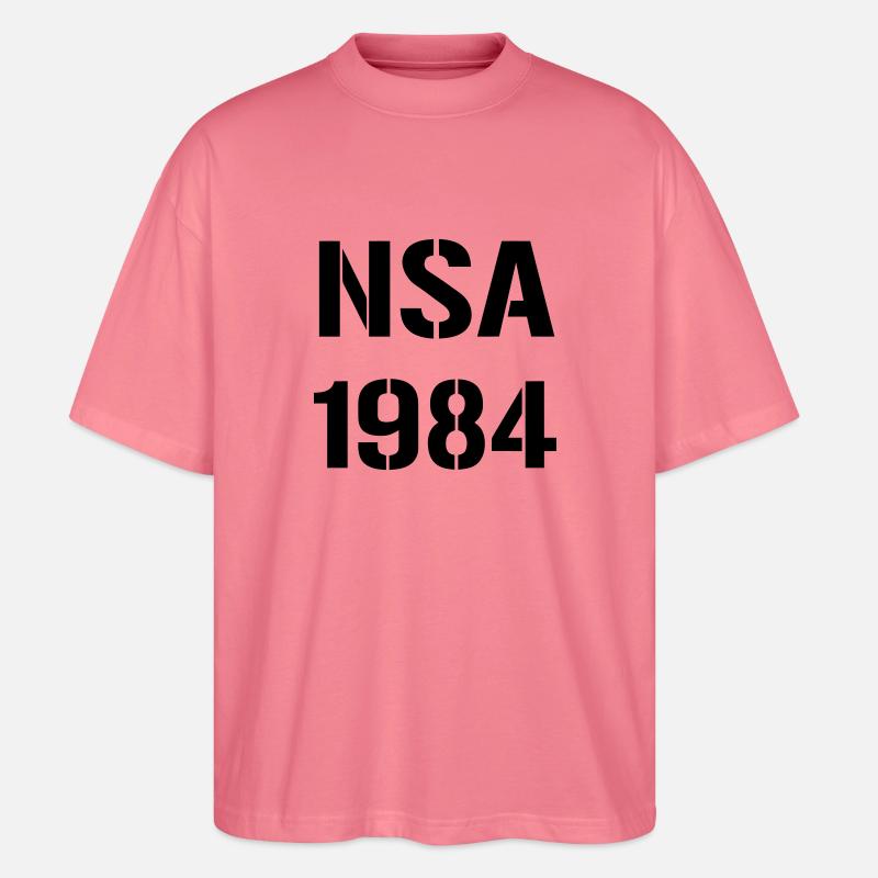 NSA 1984 - Stanley/Stella Oversized Unisex Bio T-Shirt Blaster 2.0 - Pink 