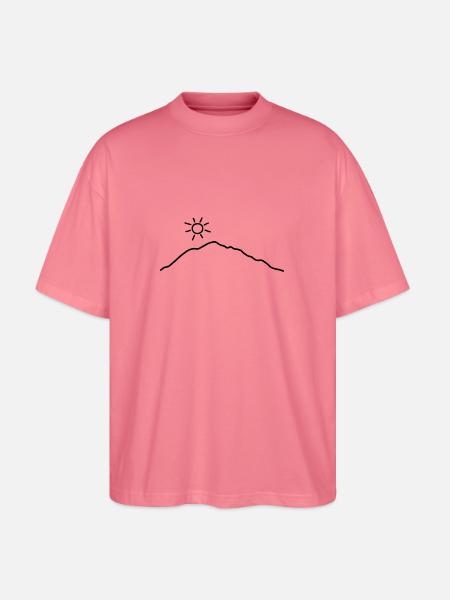 Berge und Sonne - Stanley/Stella Oversized Unisex Bio T-Shirt Blaster 2.0 - Pink 