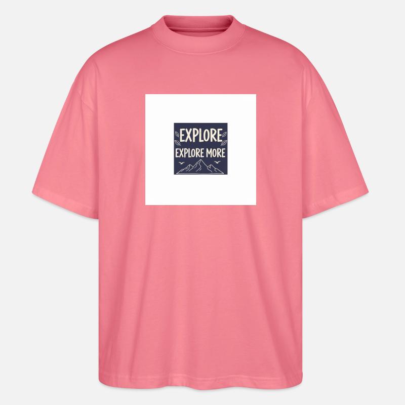 Explore More Bergabenteuer - Stanley/Stella Oversized Unisex Bio T-Shirt Blaster 2.0 - Pink 