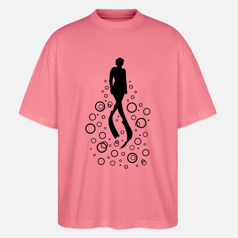 freedive 1 - Stanley/Stella Oversized Unisex Bio T-Shirt Blaster 2.0 - Pink 