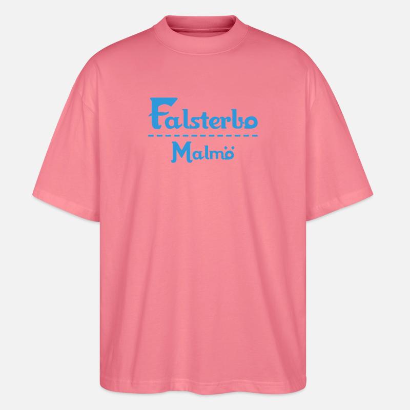 Centrum Malmö – Blue Text Design - Stanley/Stella Oversized Unisex Bio T-Shirt Blaster 2.0 - Pink 