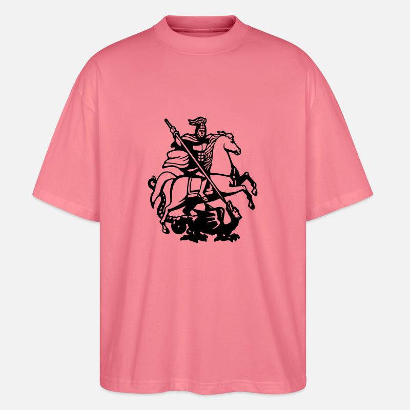 Ridder Saint George dræber dragen - Stanley/Stella Oversize Unisex Øko T-shirt Blaster 2.0 - pink