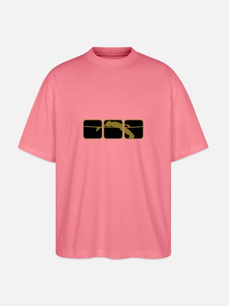 high jump 1 - Stanley/Stella Oversized Unisex Organic T-shirt Blaster 2.0 - pink joy
