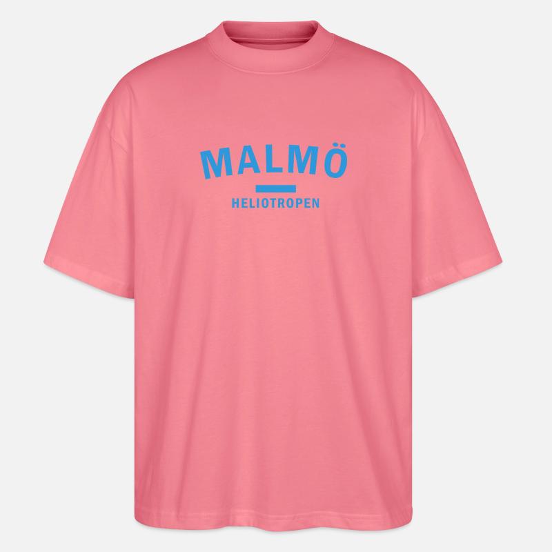Wachsendes Malmö Heliotrop Design - Stanley/Stella Oversized Unisex Bio T-Shirt Blaster 2.0 - Pink 