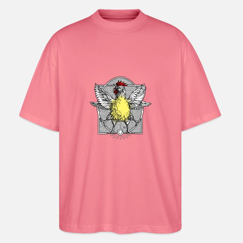 Der Hahn Vitruve2 - Stanley/Stella Oversized Unisex Bio T-Shirt Blaster 2.0 - Pink 