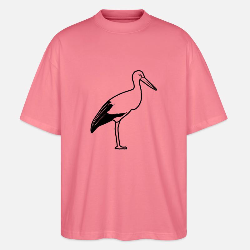 stands de cigogne - T-shirt bio Blaster 2.0 coupe oversize Stanley/Stella Unisexe - rose
