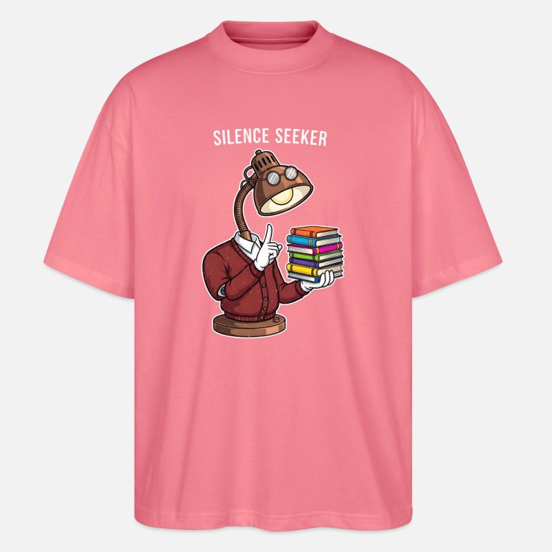 Lampengeist der Bibliothek - Stanley/Stella Oversized Unisex Bio T-Shirt Blaster 2.0 - Pink 