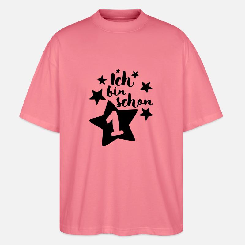 Ich bin schon Eins! - Stanley/Stella Oversized Unisex Bio T-Shirt Blaster 2.0 - Pink 