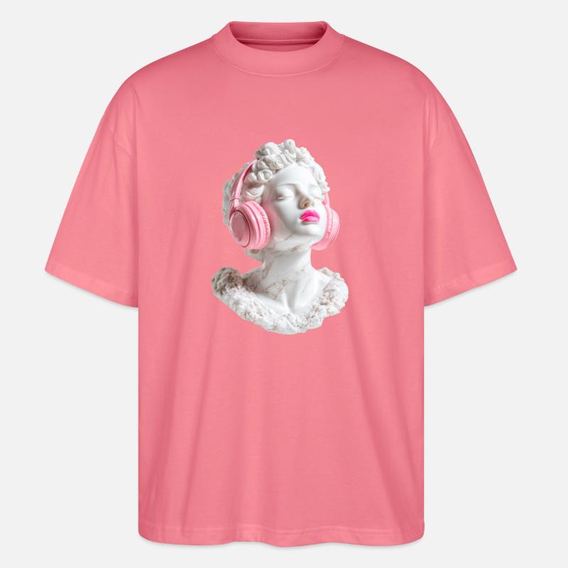 Marmor Diva: Beats in Pink - Stanley/Stella Oversized Unisex Bio T-Shirt Blaster 2.0 - Pink
