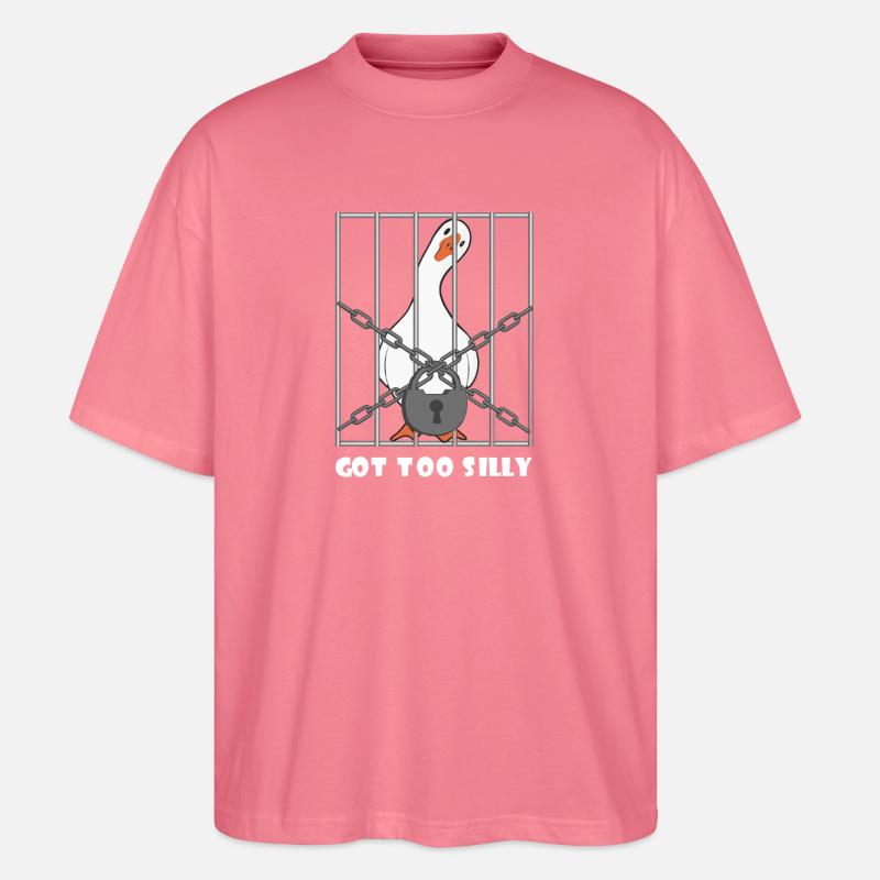 Goose – Wurde zu albern - Stanley/Stella Oversized Unisex Bio T-Shirt Blaster 2.0 - Pink