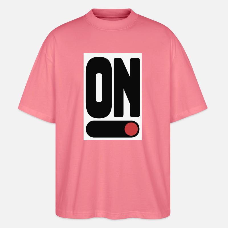 Affiche ON Statement Minimal Design - T-shirt bio Blaster 2.0 coupe oversize Stanley/Stella Unisexe - rose 