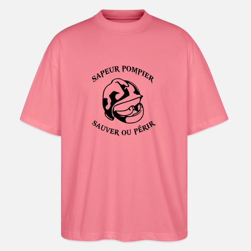 pompier - Stanley/Stella Oversized Unisex Bio T-Shirt Blaster 2.0 - Pink 