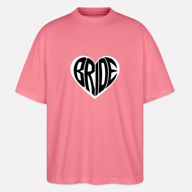 Équipe Bride Heart - T-shirt bio Blaster 2.0 coupe oversize Stanley/Stella Unisexe - rose