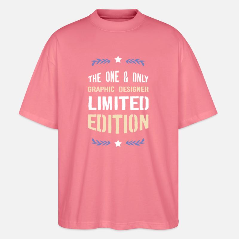 Limitierte Graphic Designer Edition - Stanley/Stella Oversized Unisex Bio T-Shirt Blaster 2.0 - Pink