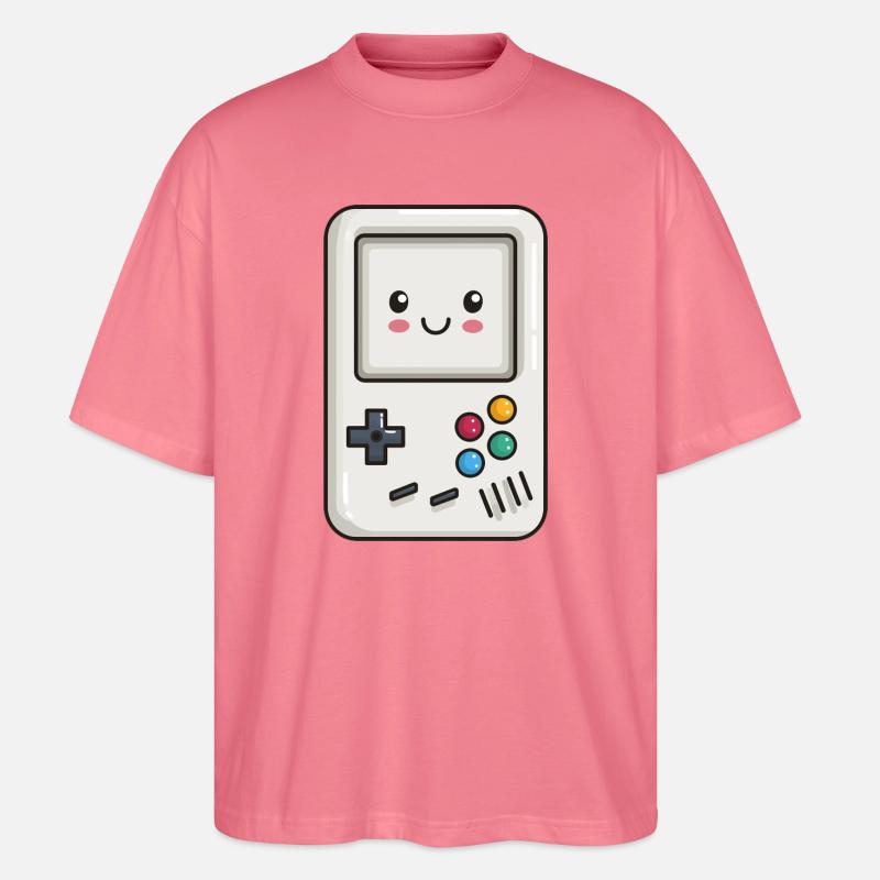 Søt spillkonsoll - Stanley/Stella Blaster 2.0 Økologisk Oversized Unisex T-skjorte - rosa