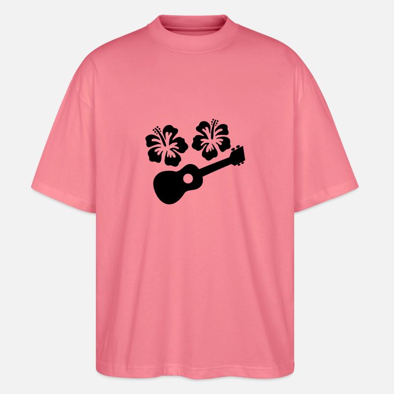 ukulele - Stanley/Stella Oversized Unisex Bio T-Shirt Blaster 2.0 - Pink 