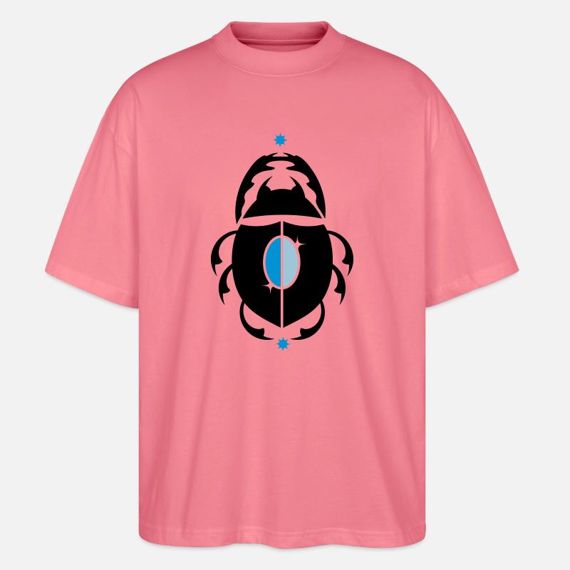 Skarabaeus Glückskäfer - Stanley/Stella Oversized Unisex Bio T-Shirt Blaster 2.0 - Pink 