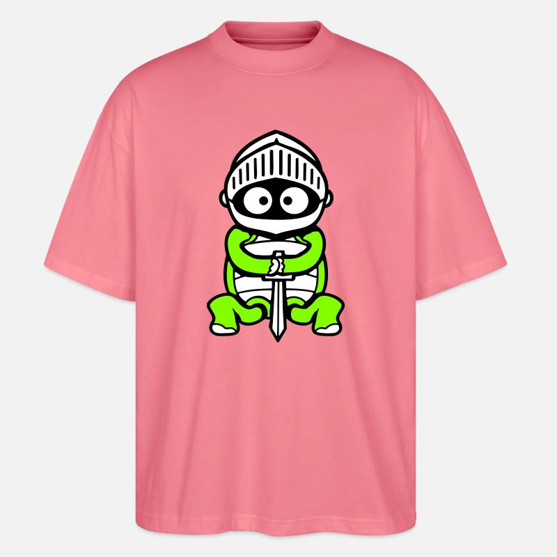 Turtle Knight Épée Fighter Armure Casque - T-shirt bio Blaster 2.0 coupe oversize Stanley/Stella Unisexe - rose 