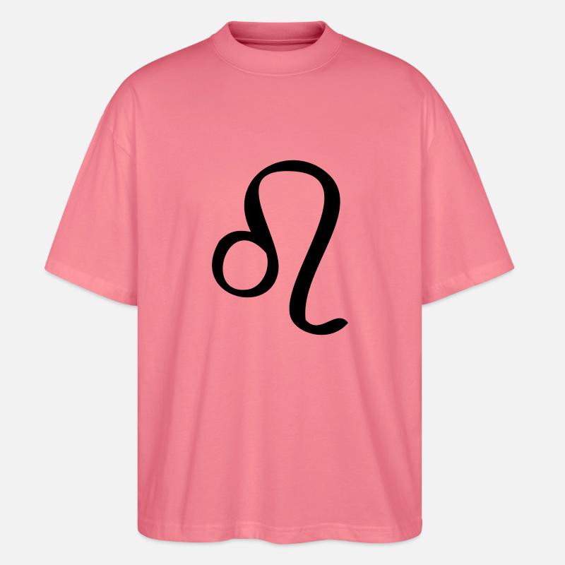 Löwe Sternzeichen - Stanley/Stella Oversized Unisex Bio T-Shirt Blaster 2.0 - Pink 