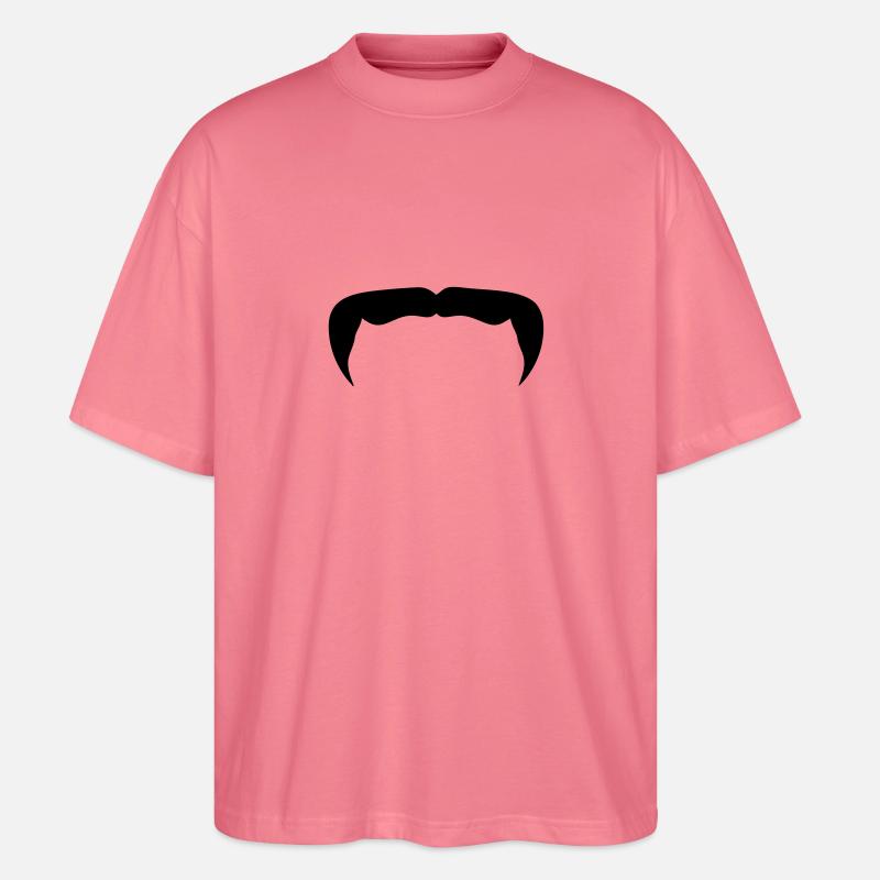 Hipster-Schnurrbart Schnurrbart Bart beard12 - Stanley/Stella Oversized Unisex Bio T-Shirt Blaster 2.0 - Pink 
