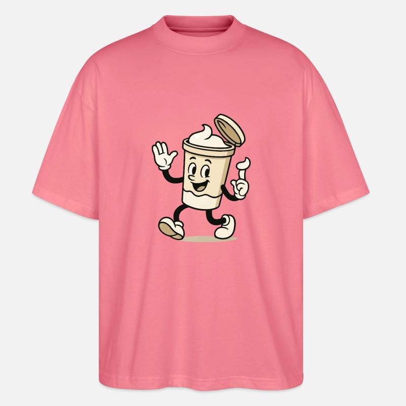 eiscreme becher comic - Stanley/Stella Oversized Unisex Bio T-Shirt Blaster 2.0 - Pink 