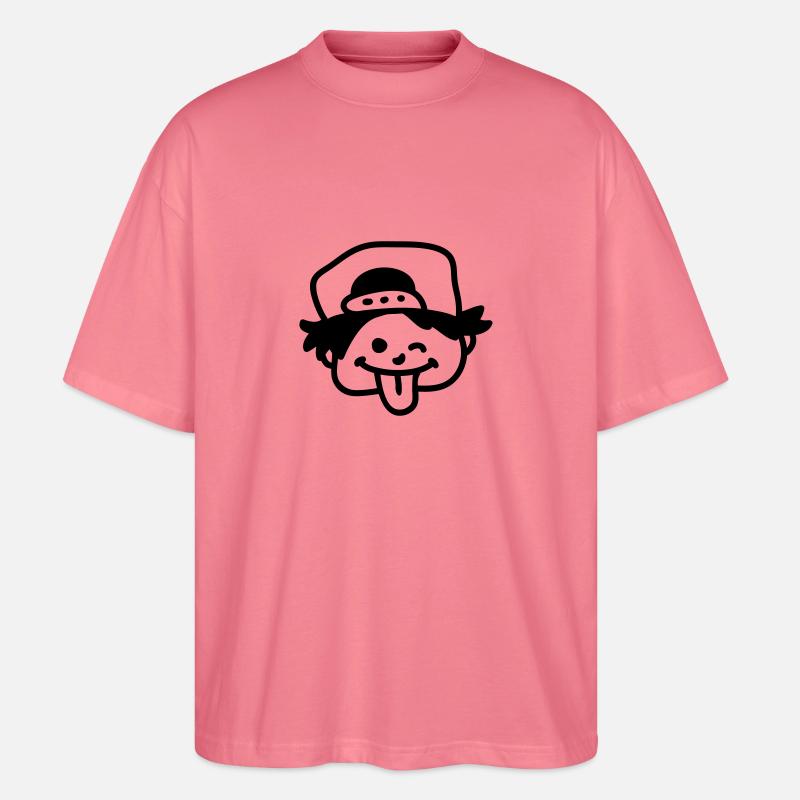 Frecher Junge - line - Stanley/Stella Oversized Unisex Bio T-Shirt Blaster 2.0 - Pink 