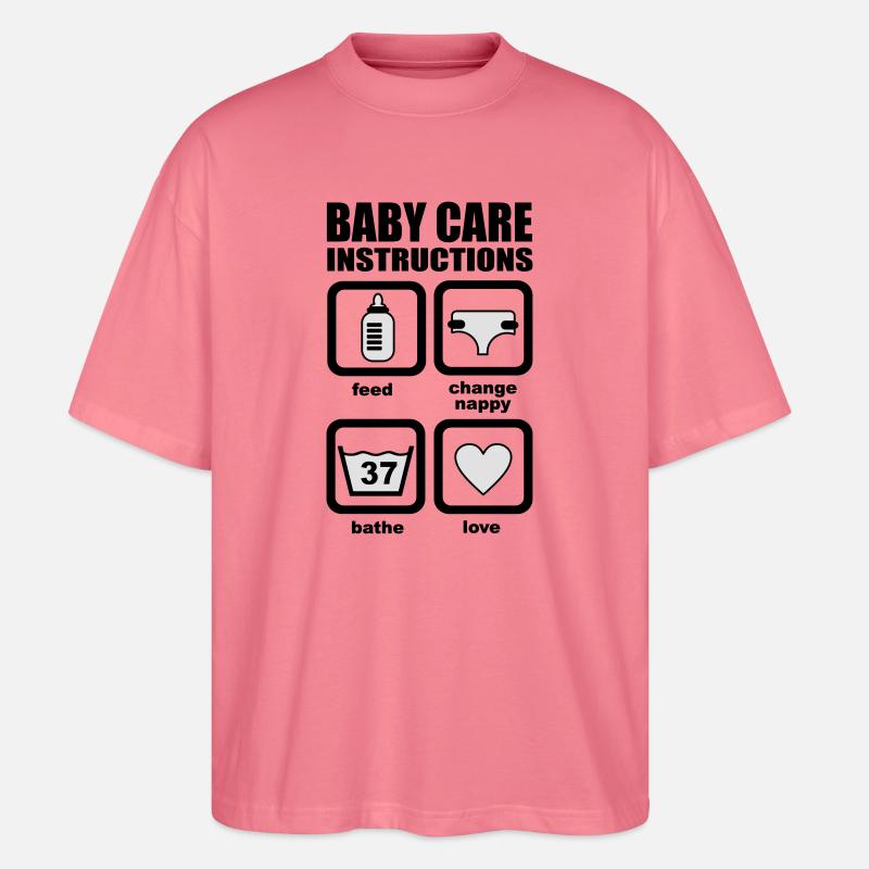 Bébé - T-shirt bio Blaster 2.0 coupe oversize Stanley/Stella Unisexe - rose 