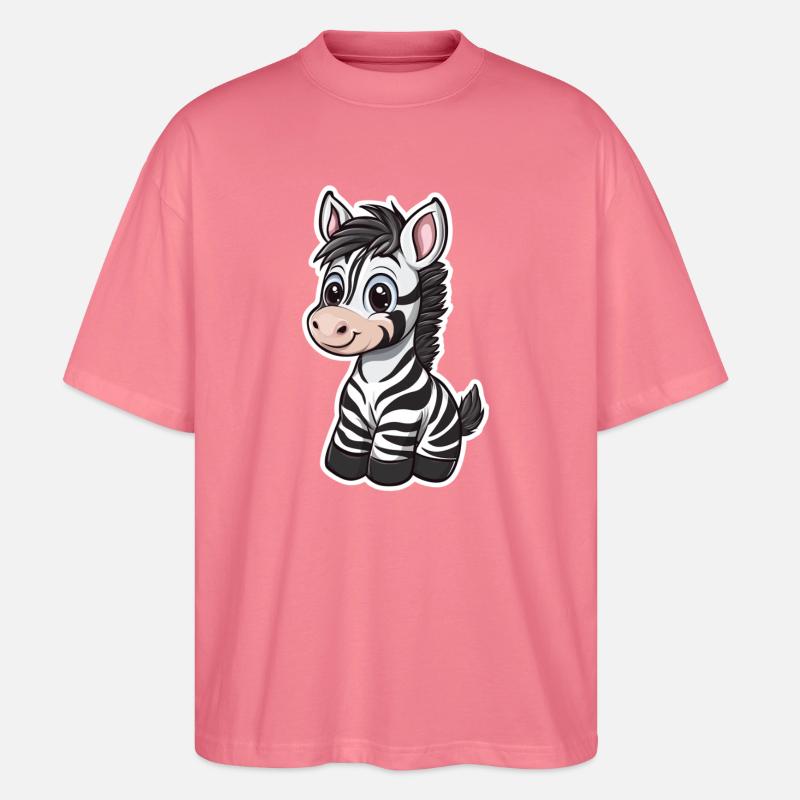 Zebra - Stanley/Stella Oversized Unisex Bio T-Shirt Blaster 2.0 - Pink 