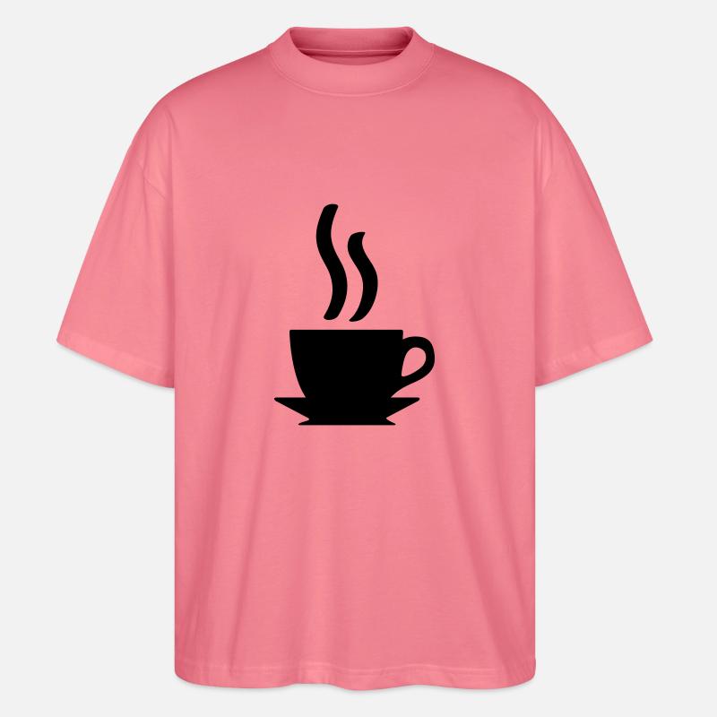 Kaffe oder Tee - Stanley/Stella Oversized Unisex Bio T-Shirt Blaster 2.0 - Pink 
