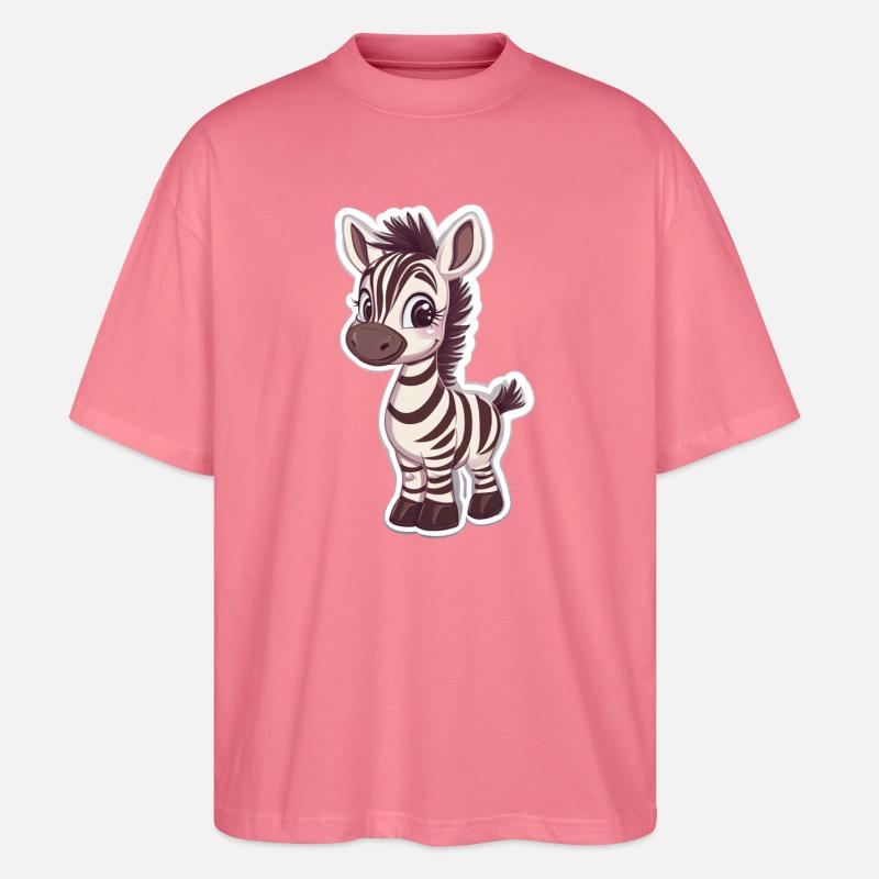 Zebra - Stanley/Stella Oversized Unisex Bio T-Shirt Blaster 2.0 - Pink 