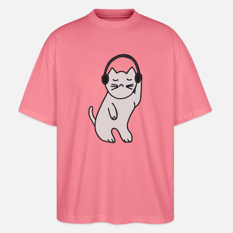 Katze discoqueen - Stanley/Stella Oversized Unisex Bio T-Shirt Blaster 2.0 - Pink