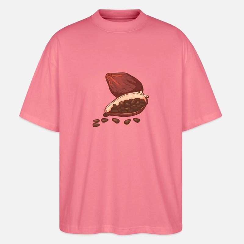 Cacao choucé chocolat cacao fèves - T-shirt bio Blaster 2.0 coupe oversize Stanley/Stella Unisexe - rose 