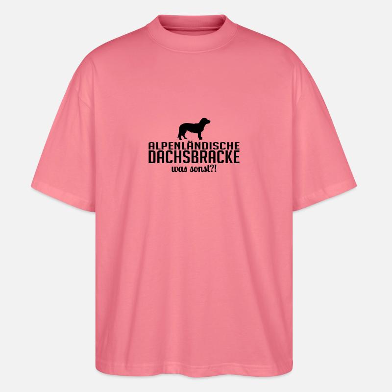 ALPENLÄNDISCHE DACHSBRACKE was sonst - Stanley/Stella Oversized Unisex Bio T-Shirt Blaster 2.0 - Pink 