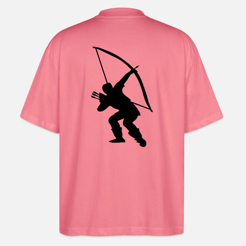 Archery longbow medieval design - Stanley/Stella Oversized Unisex Bio T-Shirt Blaster 2.0 - Pink 