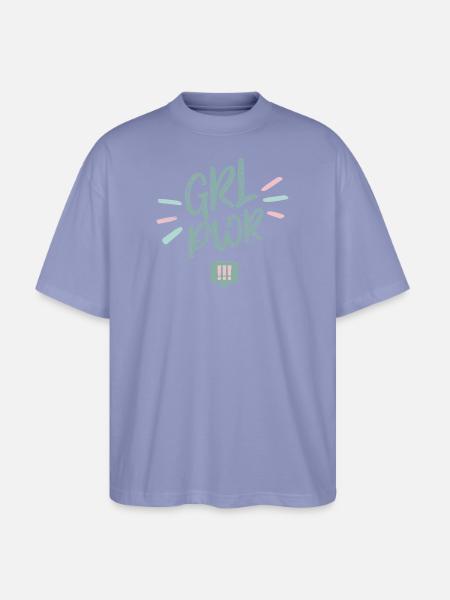 Die Drei !!! Girl Power  - Stanley/Stella Oversized Unisex Bio T-Shirt Blaster 2.0 - Violett