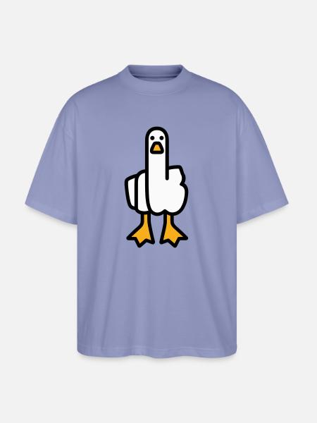 Oie de déclaration - T-shirt bio Blaster 2.0 coupe oversize Stanley/Stella Unisexe - violet