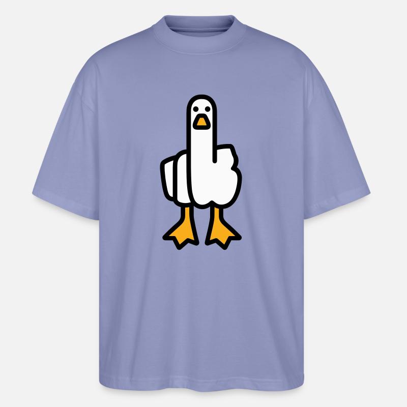 Statement Goose - Stanley/Stella Oversized Unisex Organic T-shirt Blaster 2.0 - violet