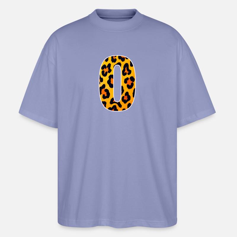 Leopard Zero Print - Stanley/Stella Oversized Unisex Bio T-Shirt Blaster 2.0 - Violett
