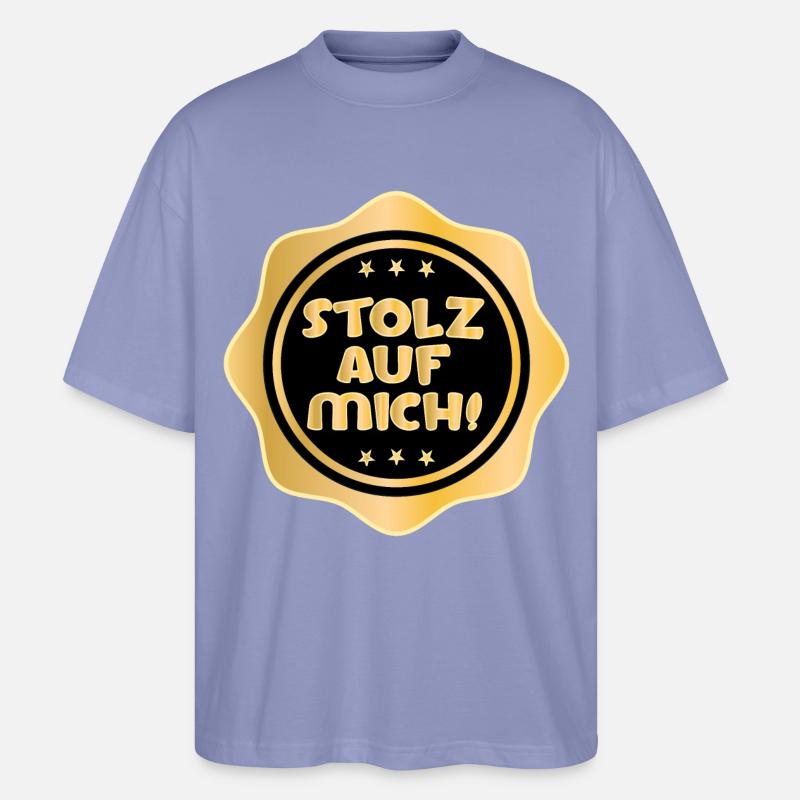 SELBSTWERT STOLZ AUF MICH - Stanley/Stella Oversized Unisex Bio T-Shirt Blaster 2.0 - Violett