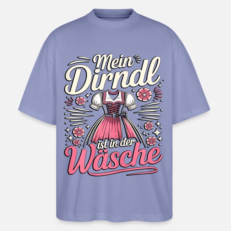Mon dirndl est dans la buanderie - T-shirt bio Blaster 2.0 coupe oversize Stanley/Stella Unisexe - violet
