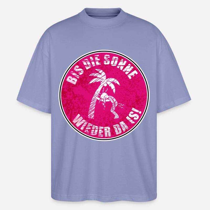 Bis die Sonne wieder da is! - Stanley/Stella Oversized Unisex Bio T-Shirt Blaster 2.0 - Violett