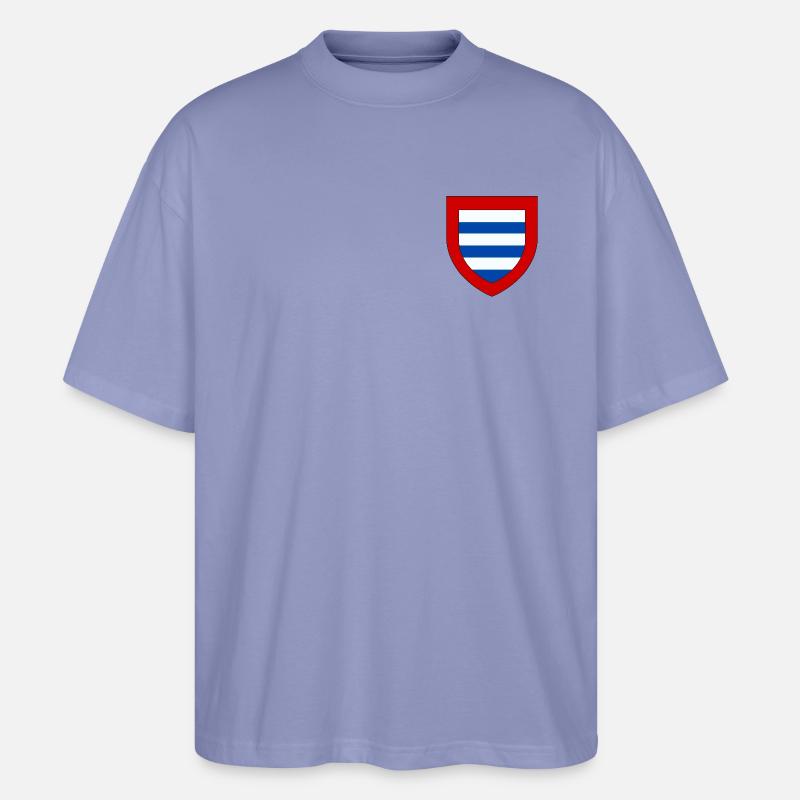 Wappen der Goële - Stanley/Stella Oversized Unisex Bio T-Shirt Blaster 2.0 - Violett