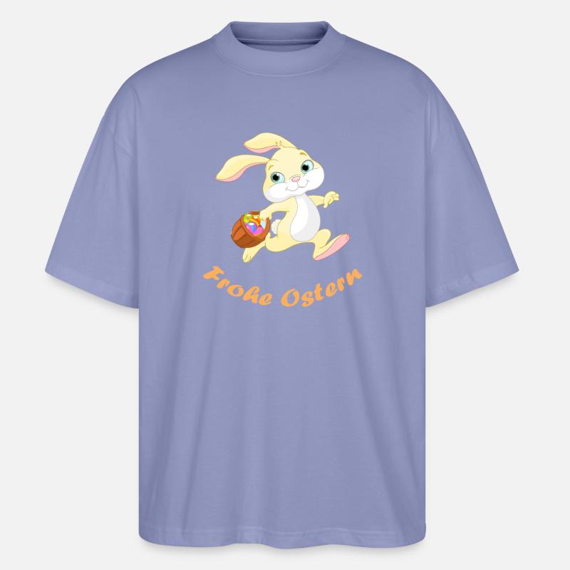 Pâques - T-shirt bio Blaster 2.0 coupe oversize Stanley/Stella Unisexe - violet