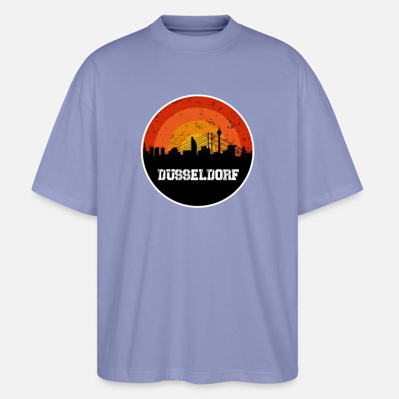 Skyline Düsseldorf - T-shirt bio Blaster 2.0 coupe oversize Stanley/Stella Unisexe - violet
