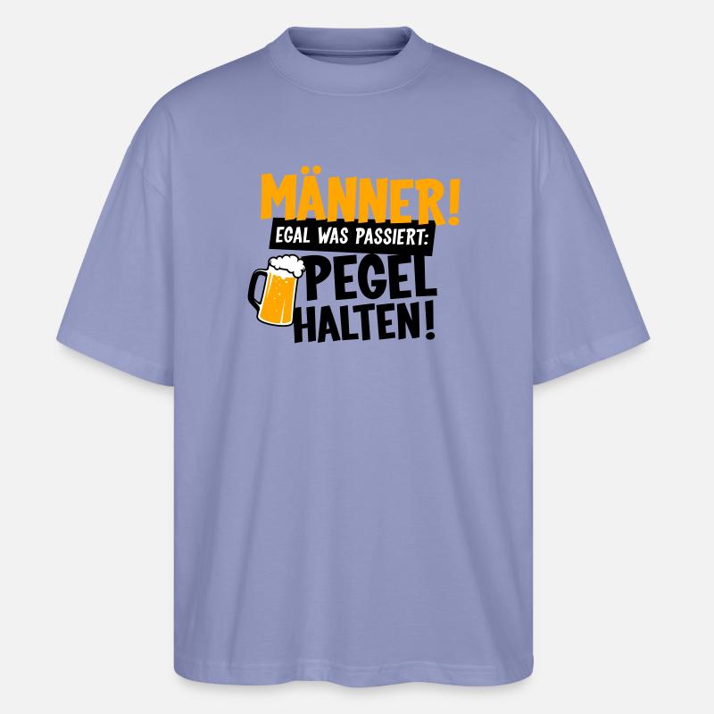 Männer Pegel halten - Stanley/Stella Oversized Unisex Bio T-Shirt Blaster 2.0 - Violett